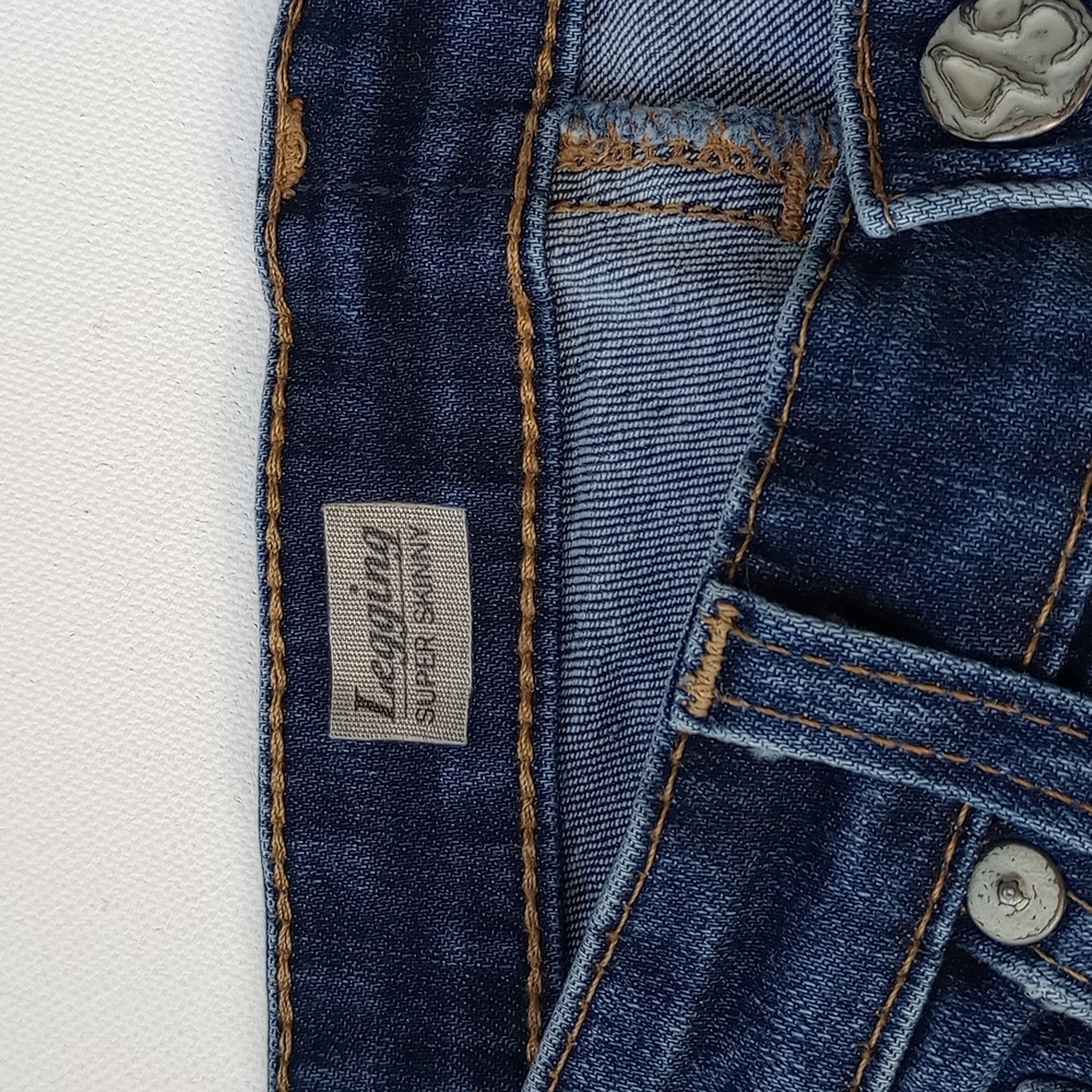AG The Legging Ankle Super Skinny  Low Rise Jean Med Wash Size 28 Y2K Low Waist - Picture 6 of 13